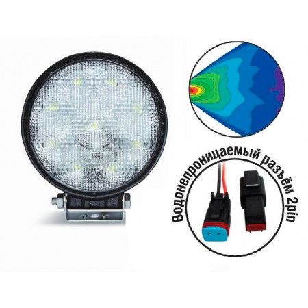 Светодиодные фары AVS Light SL-1206 (27W)
