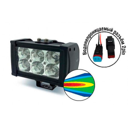 Светодиодная фара AVS Light SL-1506 (18W) 